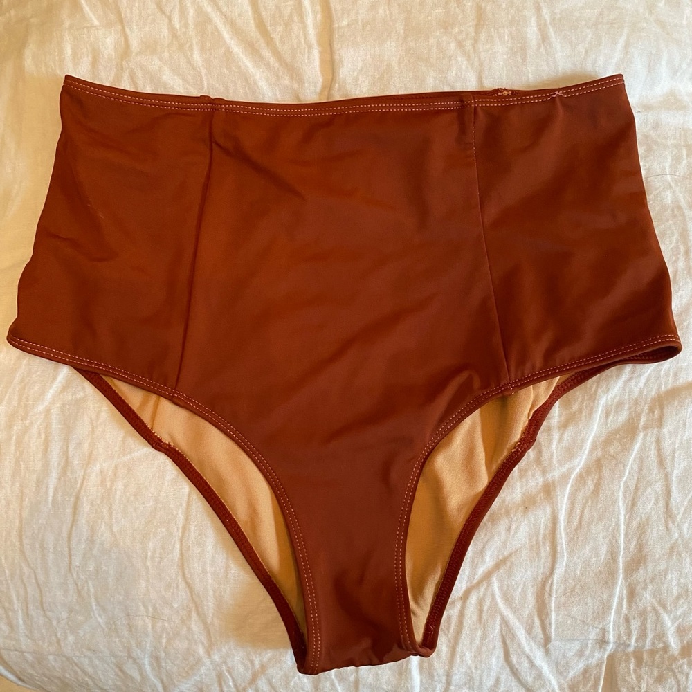Dyed Rust Cut High KJ Bottoms